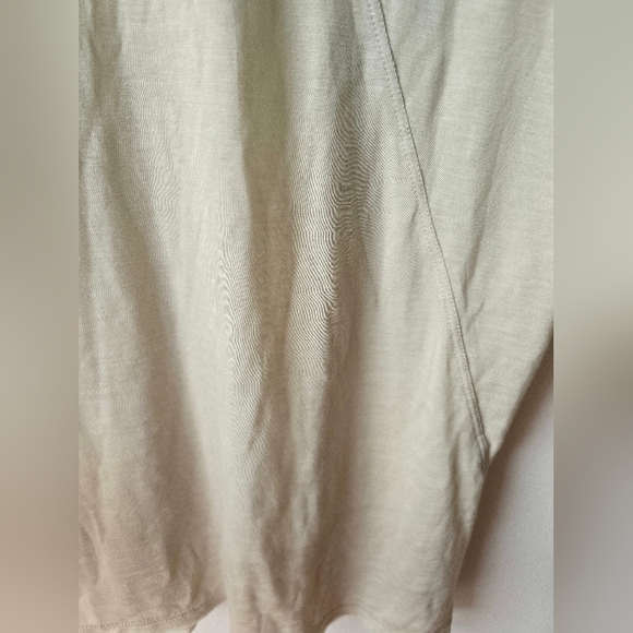 ZARA PASTEL PISTACHIO semi Sheer Short Sleeve Long T Shirt Lyocell Size M - Picture 4 of 7